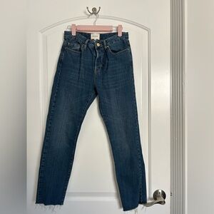 Sezane Women's Straight Leg Jeans - Dark Blue